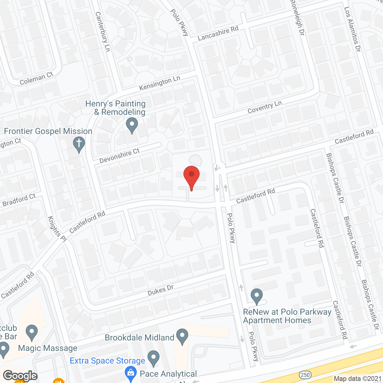 Map of the neighborhood around Polo Park Estates