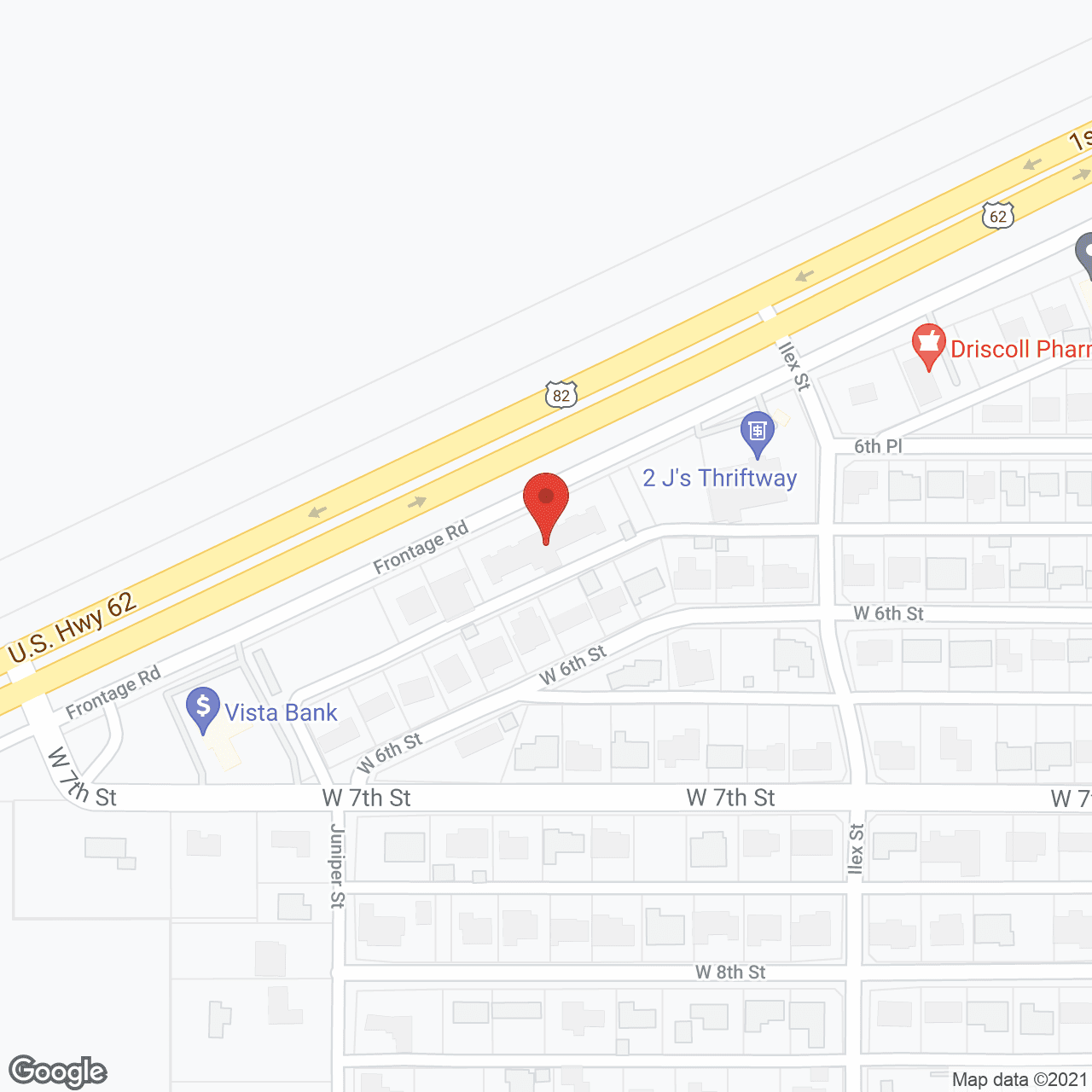 Map of the neighborhood around Library of Legacies Idalou LLC