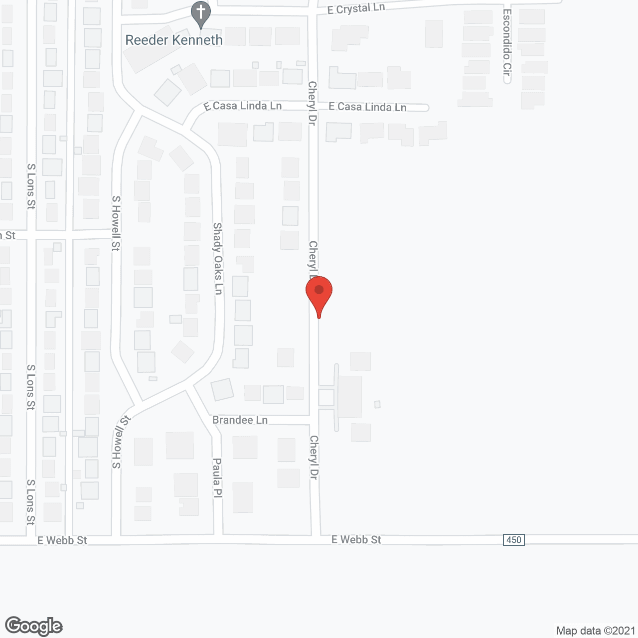 Map of the neighborhood around Cottage Village Living - Brownfield