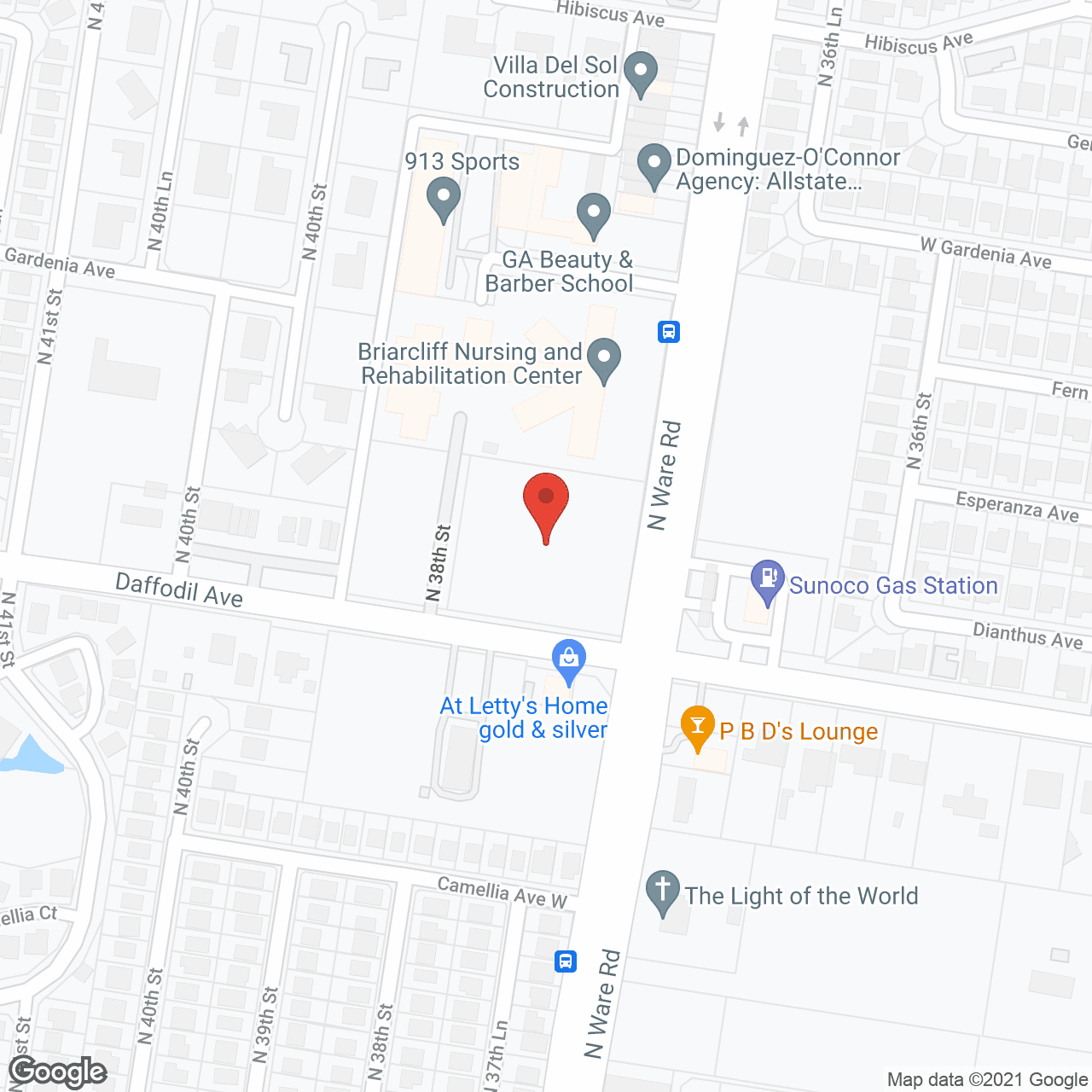 Map of the neighborhood around Briarcliff Nursing and Rehab Center