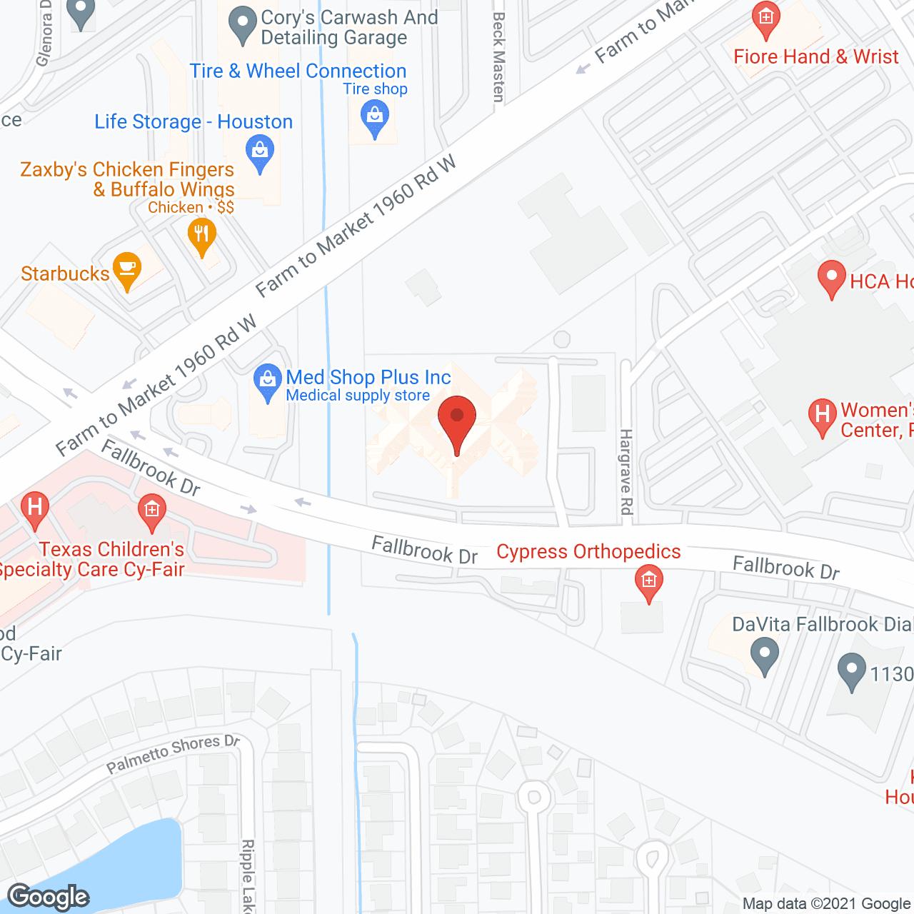 Map of the neighborhood around Morada Cy-Fair