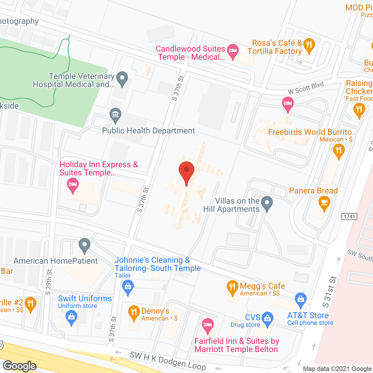 Map of the neighborhood around Weston Inn Health Center
