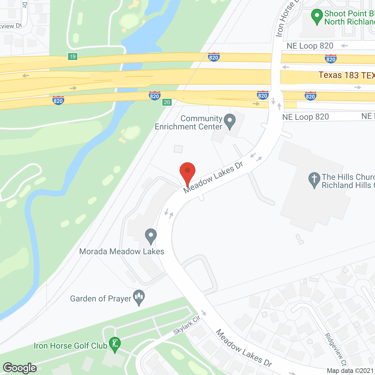 Map of the neighborhood around Morada Meadow Lakes