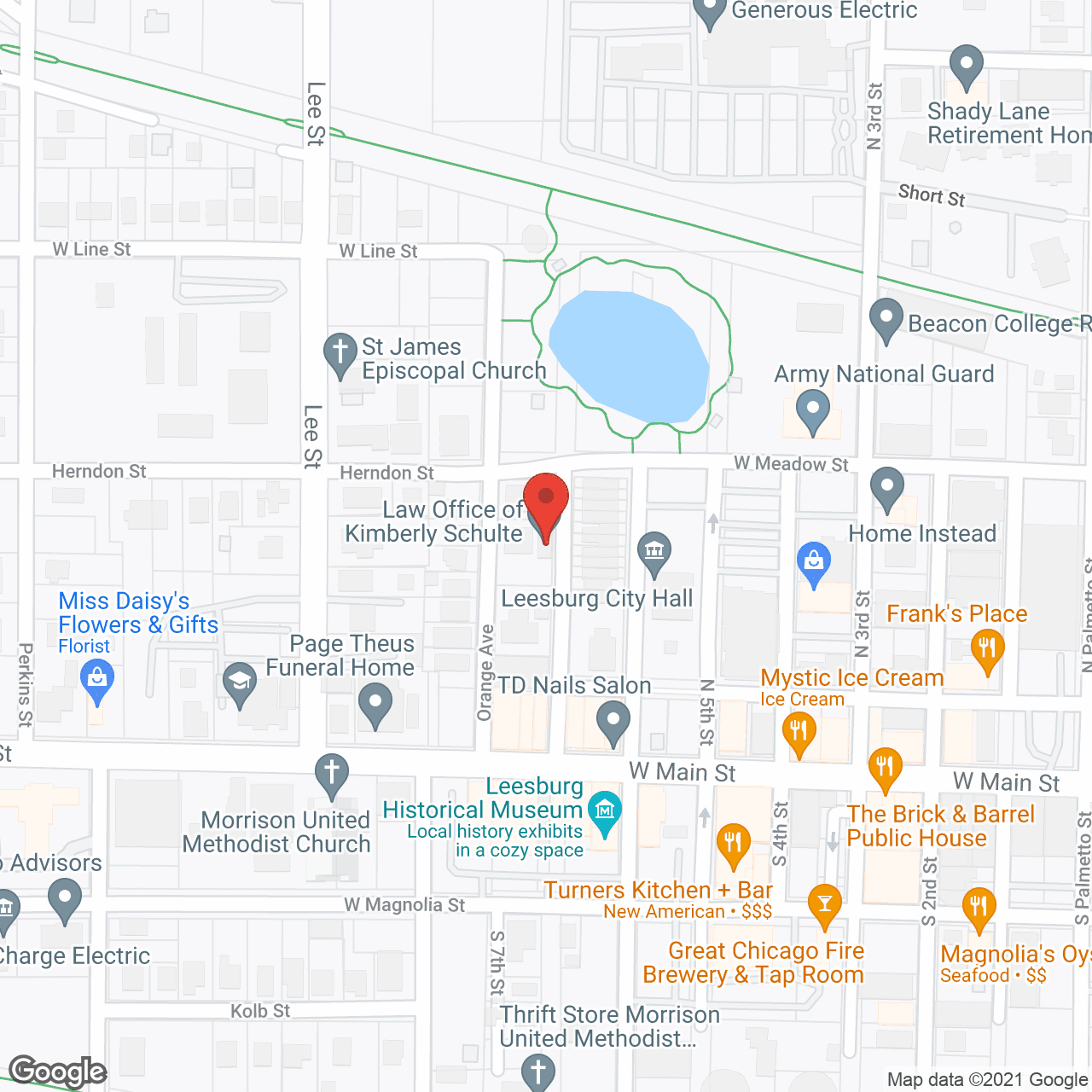 Map of the neighborhood around Wandering Oaks
