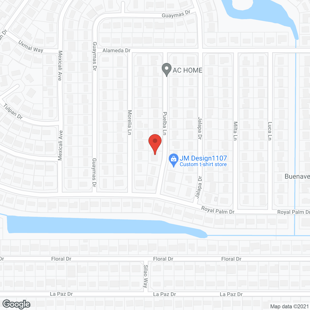 Map of the neighborhood around Linden House