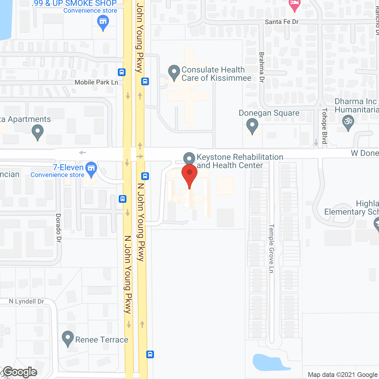 Map of the neighborhood around Beverly Health Care Kissimee