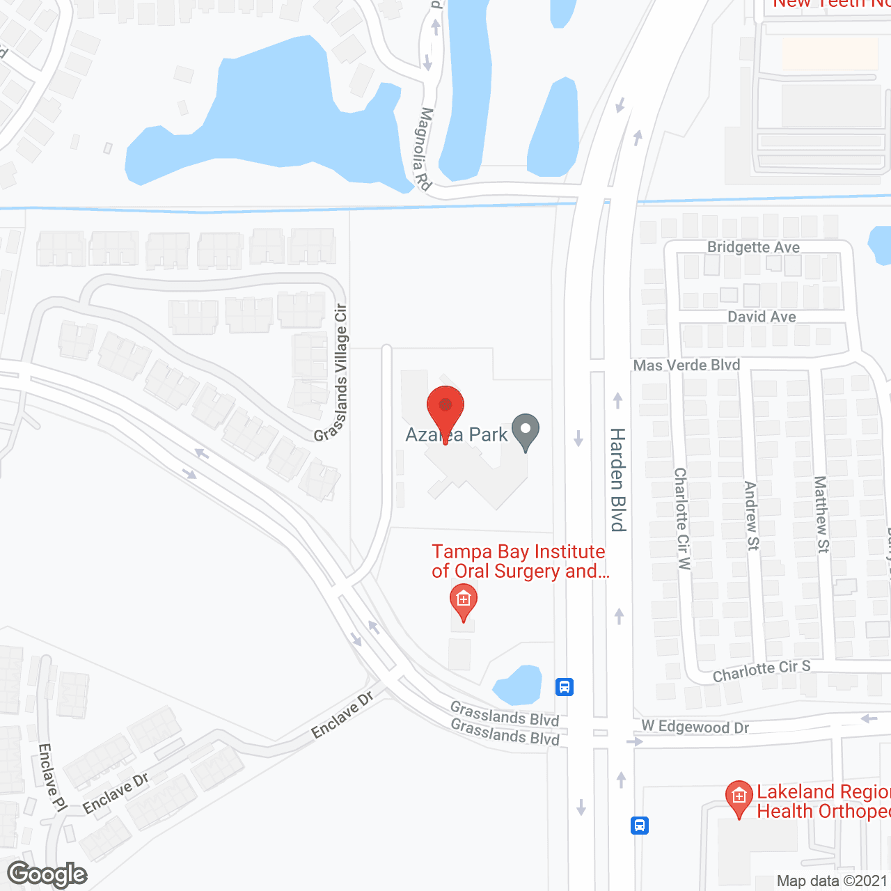 Map of the neighborhood around Azalea Park