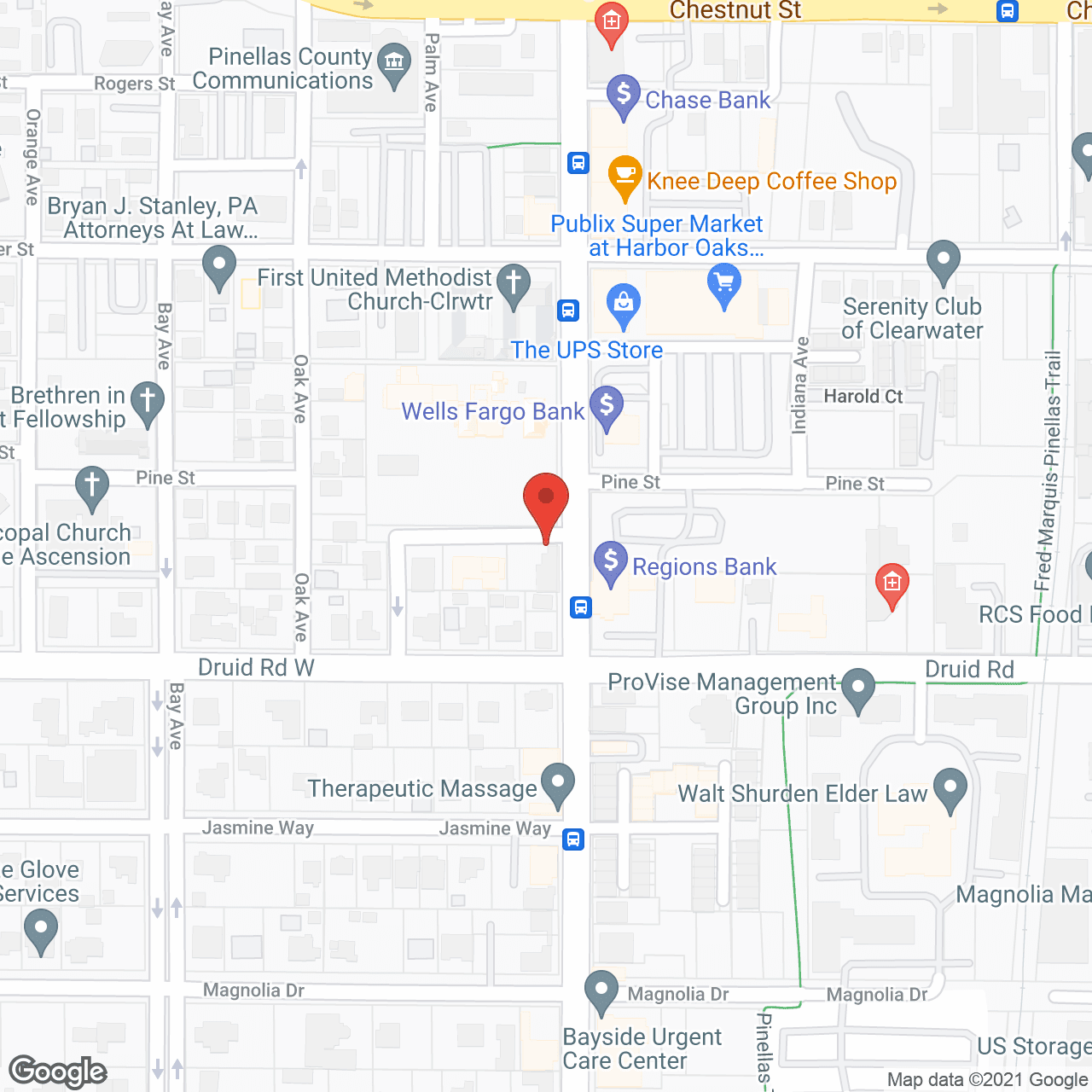 Map of the neighborhood around Windsor House