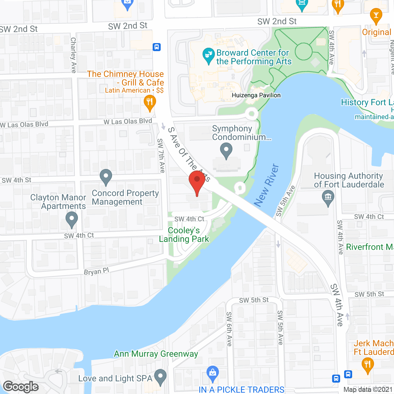 Map of the neighborhood around New River Villas Retirement