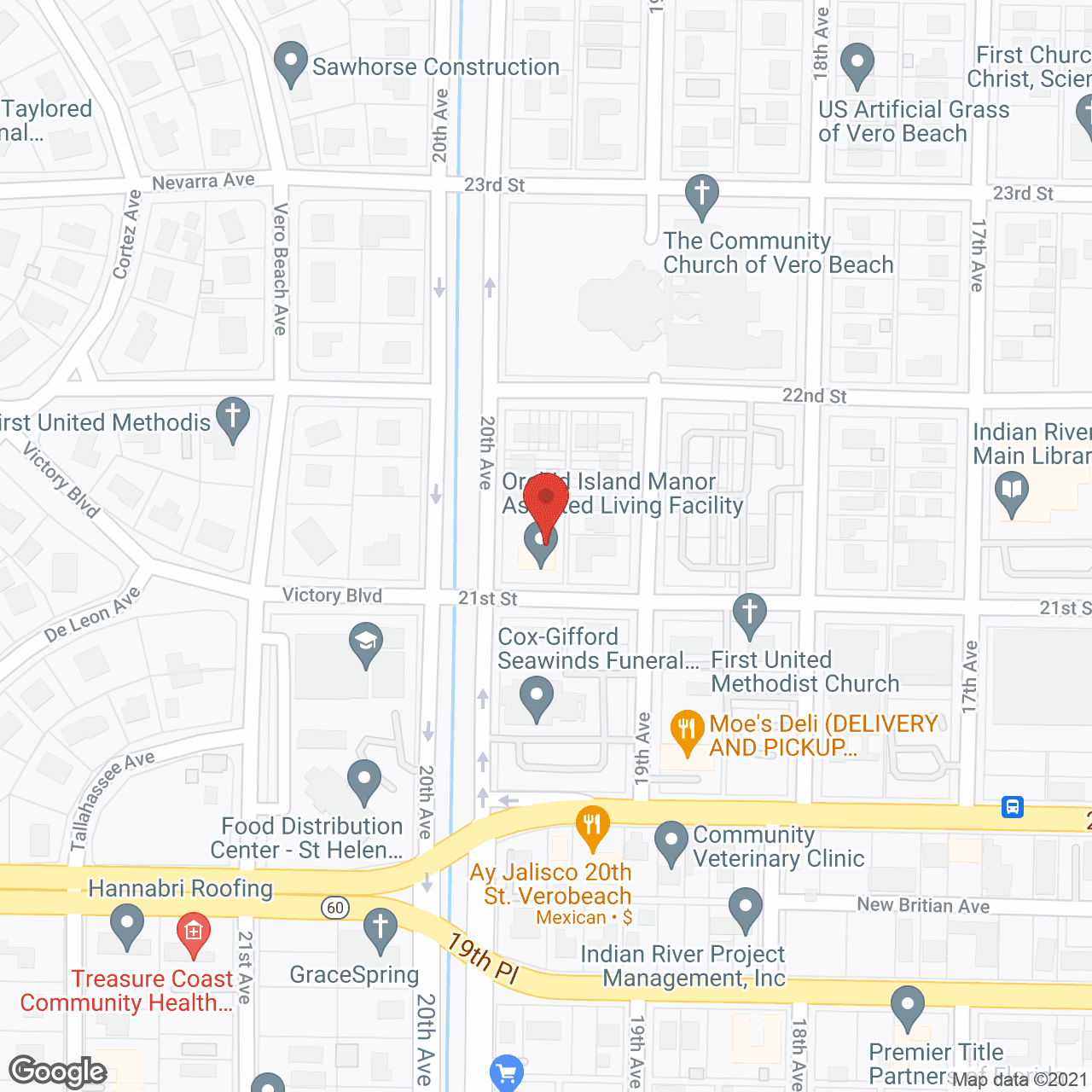 Map of the neighborhood around Castlewood Assisted Living Residents