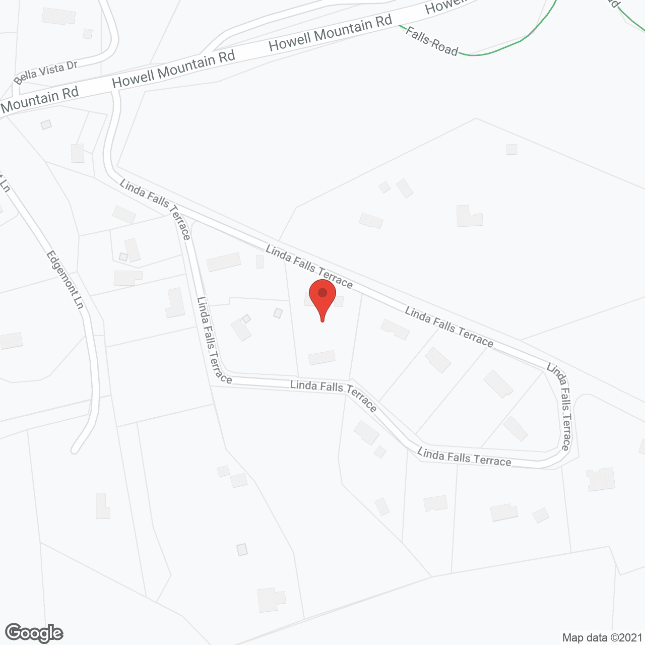 Map of the neighborhood around Linda Falls Guest Home I