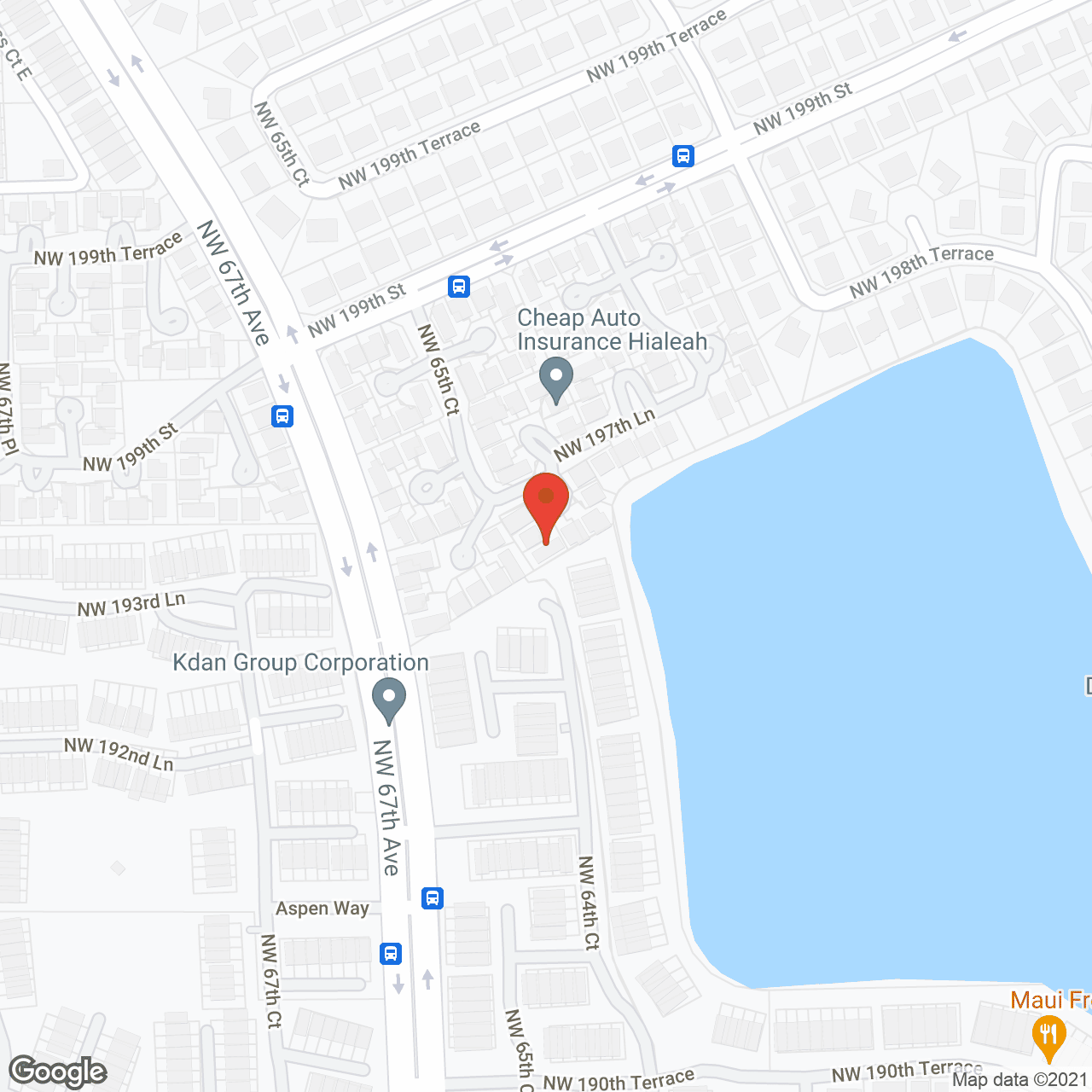 Map of the neighborhood around Davisito's Inc